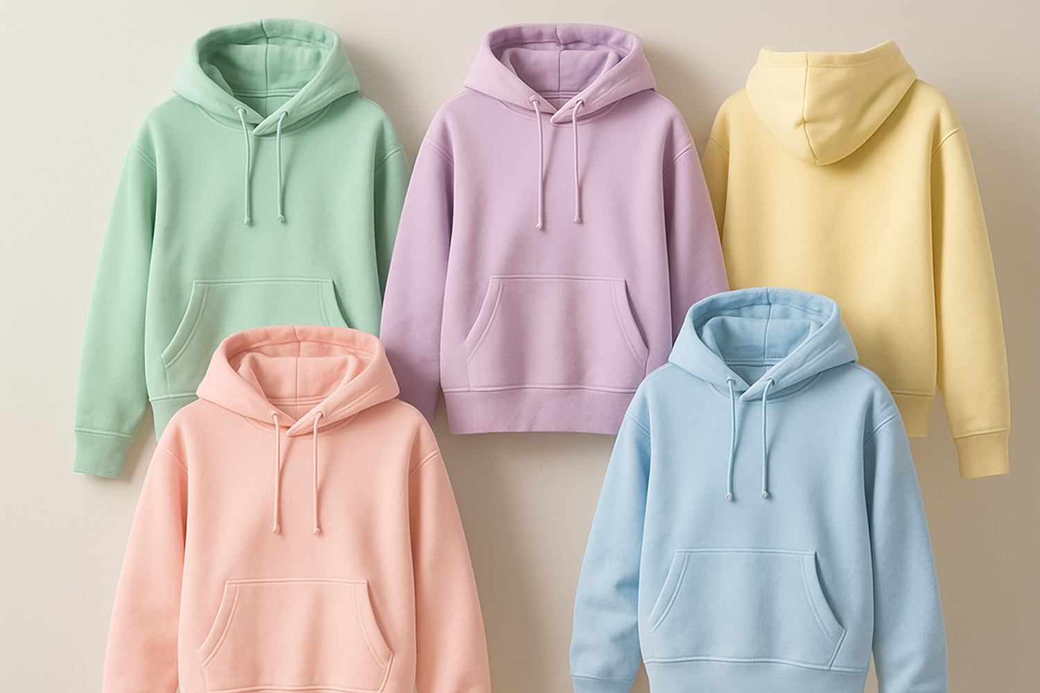 hoodies in pastel color